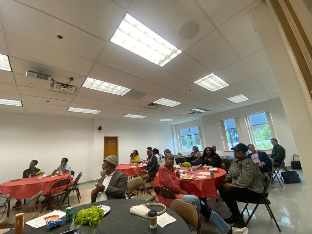 Wide view of the audience at the graduation
